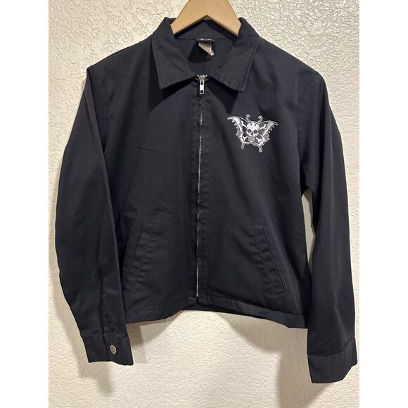 Lucky 13 Vtg 90s Black Collared Lightweight Jacket - Picture 5 of 7